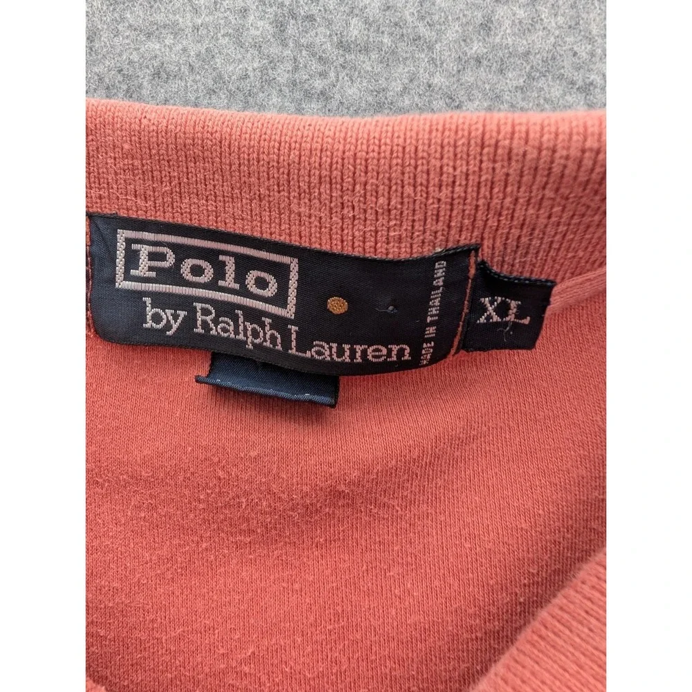 Ralph Lauren Men's Polo Shirt Extra Large Orange Short Sleeve Pullover
